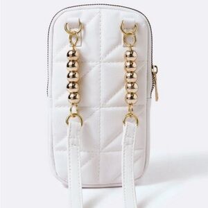 Elegant White Quilted Women's Bag